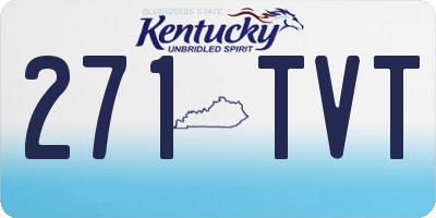 KY license plate 271TVT