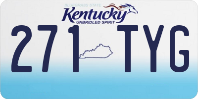 KY license plate 271TYG