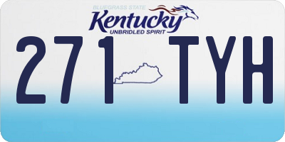 KY license plate 271TYH