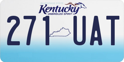 KY license plate 271UAT