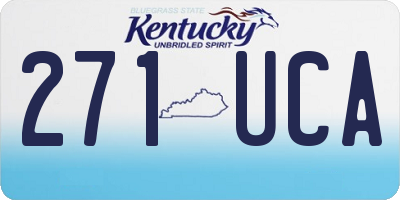 KY license plate 271UCA