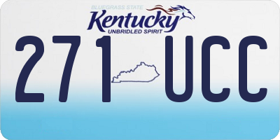 KY license plate 271UCC