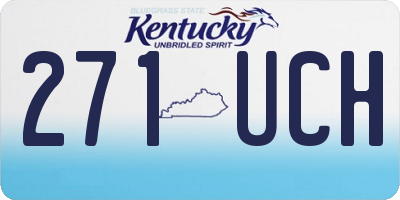 KY license plate 271UCH