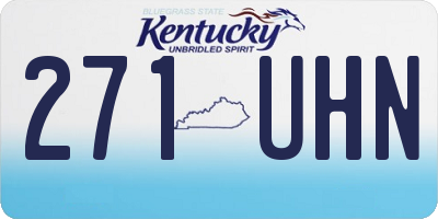 KY license plate 271UHN