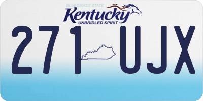 KY license plate 271UJX