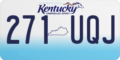 KY license plate 271UQJ