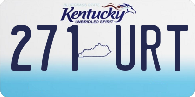 KY license plate 271URT