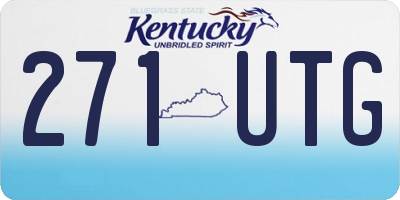 KY license plate 271UTG