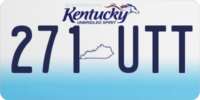 KY license plate 271UTT
