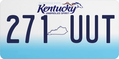 KY license plate 271UUT