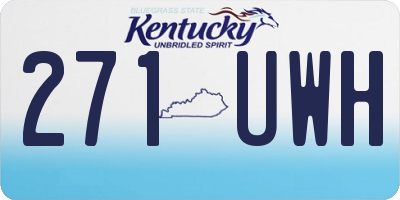 KY license plate 271UWH