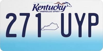 KY license plate 271UYP