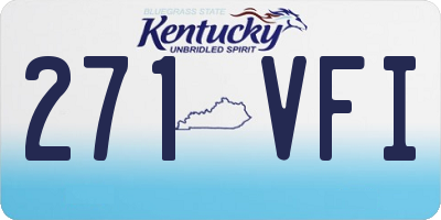 KY license plate 271VFI
