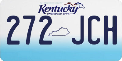 KY license plate 272JCH