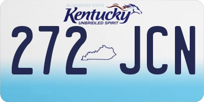 KY license plate 272JCN