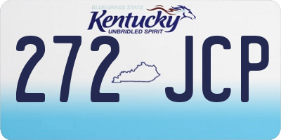 KY license plate 272JCP