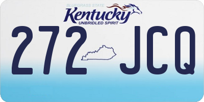 KY license plate 272JCQ