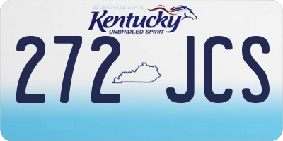 KY license plate 272JCS