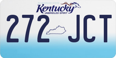 KY license plate 272JCT
