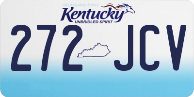 KY license plate 272JCV