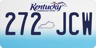 KY license plate 272JCW