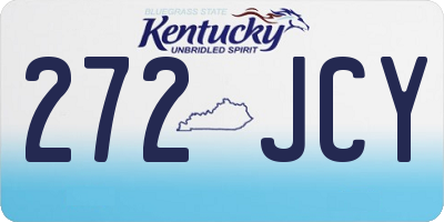 KY license plate 272JCY