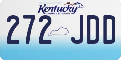 KY license plate 272JDD