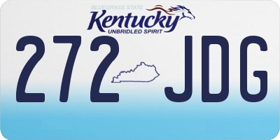 KY license plate 272JDG