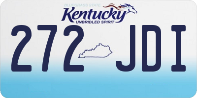 KY license plate 272JDI