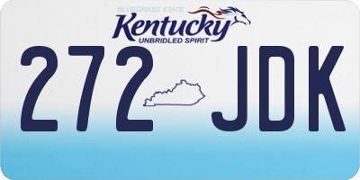 KY license plate 272JDK