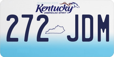 KY license plate 272JDM