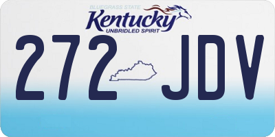 KY license plate 272JDV