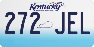 KY license plate 272JEL