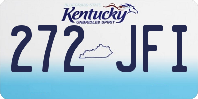 KY license plate 272JFI