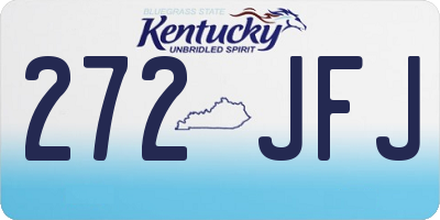 KY license plate 272JFJ