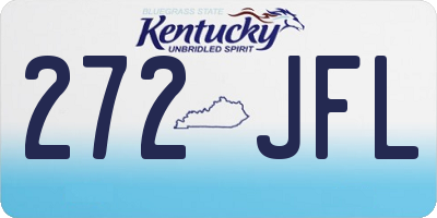 KY license plate 272JFL