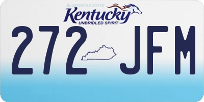 KY license plate 272JFM