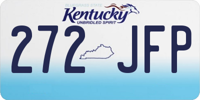 KY license plate 272JFP