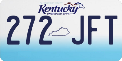 KY license plate 272JFT