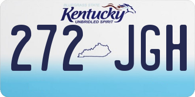 KY license plate 272JGH