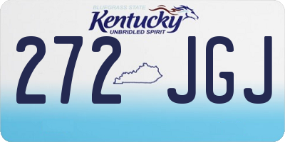 KY license plate 272JGJ