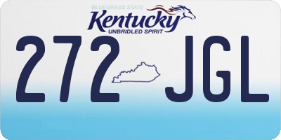 KY license plate 272JGL