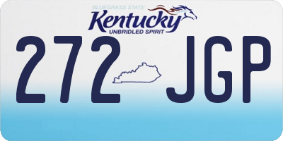 KY license plate 272JGP