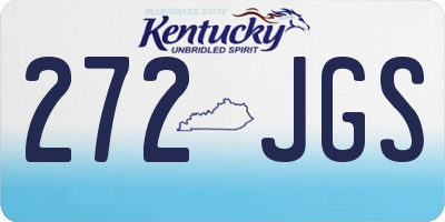 KY license plate 272JGS