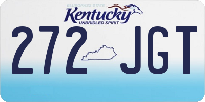 KY license plate 272JGT