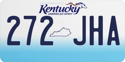 KY license plate 272JHA