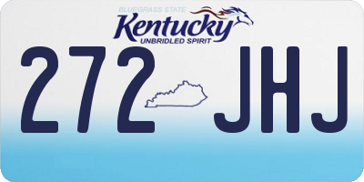 KY license plate 272JHJ