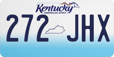 KY license plate 272JHX