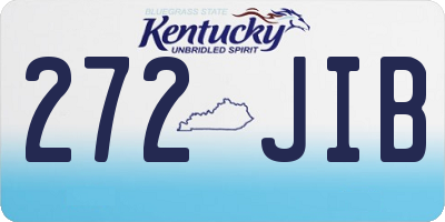 KY license plate 272JIB