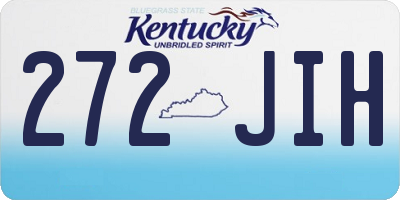 KY license plate 272JIH